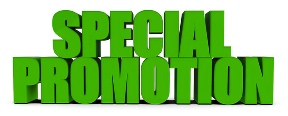 Special Promotion, 3d text