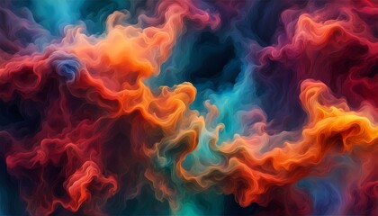 Fototapeta premium カラフルな煙のイメージ 背景素材