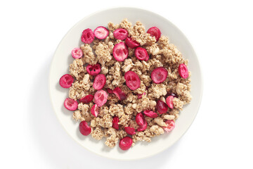 Crunchy cranberries roasted muesli
