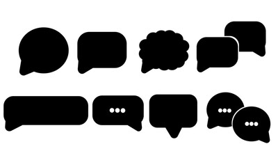 set of chat icons
