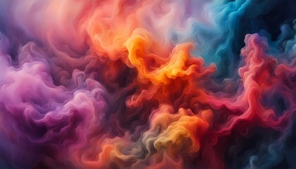 Fototapeta premium カラフルな煙のイメージ 背景素材