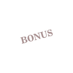 Bonus sign icon isolated on transparent background