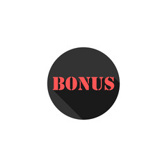 Bonus sign icon isolated on transparent background