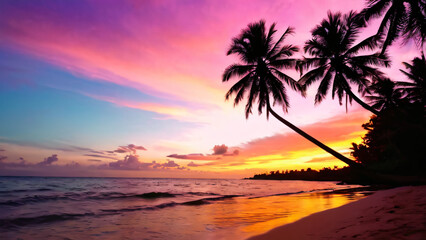sunset at the beach