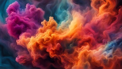 カラフルな煙のイメージ　背景素材