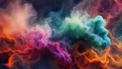 Obraz premium カラフルな煙のイメージ 背景素材
