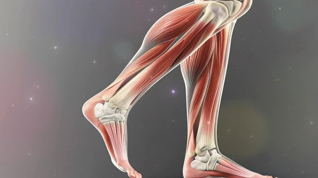detail of human leg muscles. muscle detail on human calf. human muscle structure