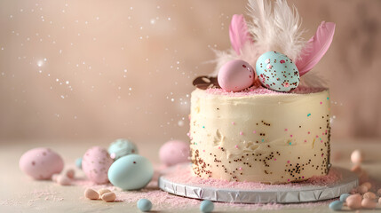 easter chocolate eggs and bunny