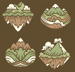 Mountain Explorer: Outdoor wildlife Adventure Logo Emblem Badge