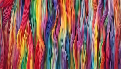 重なり合うカラフルなインクの曲線イメージ