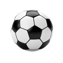 Fototapeta premium Classic Black And White Soccer Ball Isolated On White Background