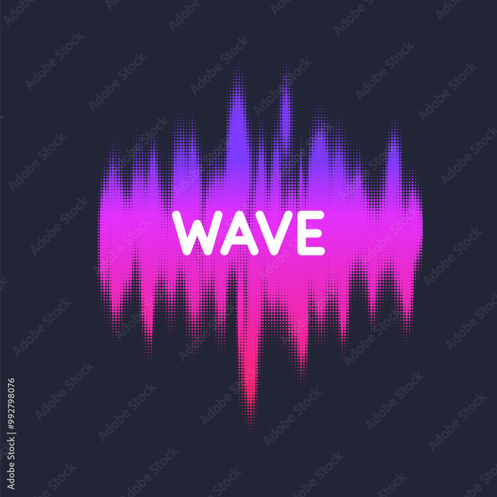 Poster an abstract graphic element for design. the illustration consists of round particles.