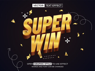 super win editable text, font effect, 3d text for title