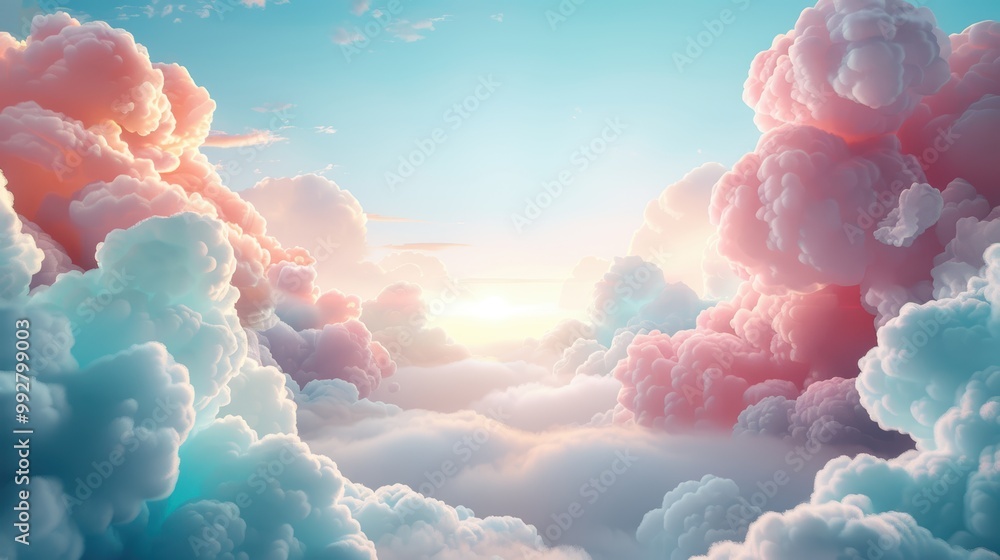 Poster discover the artistry of cloud computing through surreal scenes where cloud applications blend with 
