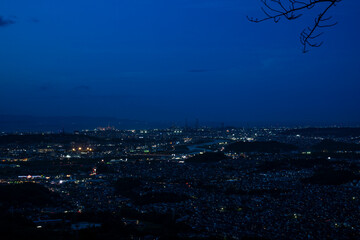 霊山からの夜景　大分
