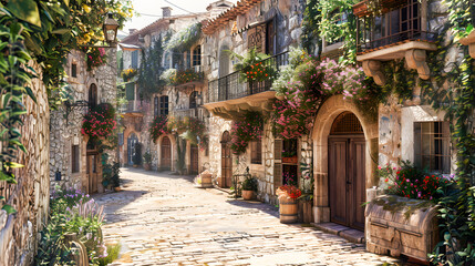 Obraz premium Beautiful old town of Provence