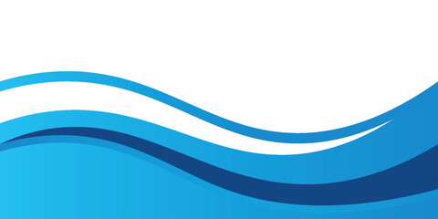 Blue and white business wave banner background.vector abstract