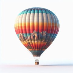 Fototapeta premium hot air balloon isolated