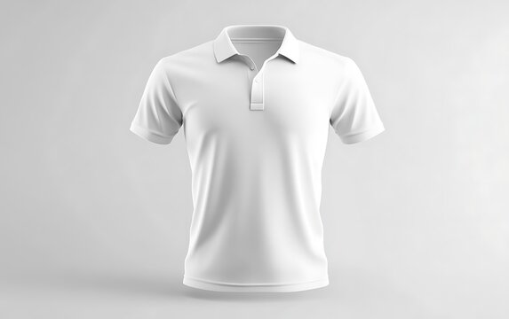 polo shirt white mockup on a white background