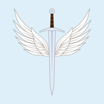 recommend clip art: Sword vector icon. Editable stroke. Symbol in Line Art Style for Design, Presentation, Website or Apps Elements, Logo. Pixel vector graphics - Vector