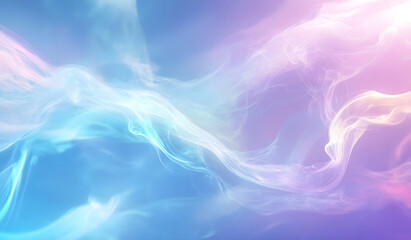 Abstract Colorful Gradient Waves on Soft Background Design