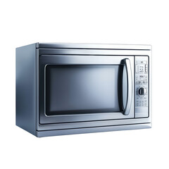 Modern Stainless Steel Microwave Oven with Digital Display and Control Panel