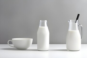 Fresh Milk Isolated on White Background