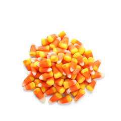 Halloween candies isolated on white background