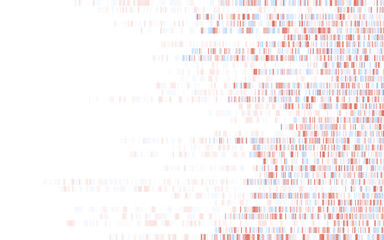 Dna test infographic. Genome sequence map.