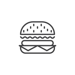 Burger line icon