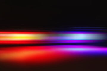 Abstract dark speed light street bokeh background 
