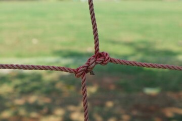 rope net over field ropes