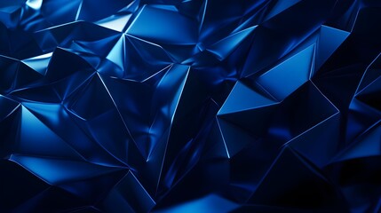 Abstract futuristic - technology with polygonal shapes on dark blue background. Design digital technology concept. 3d illustration. 