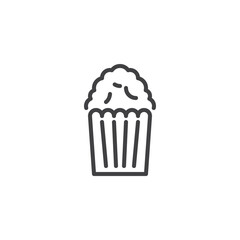 Popcorn line icon