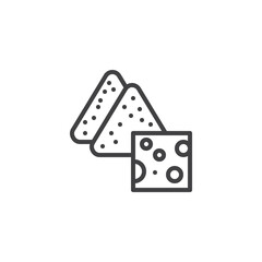 Nachos line icon