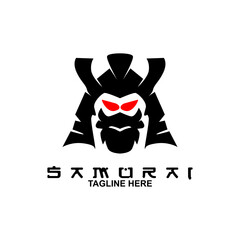 Samurai vector illustration. Samurai logo. Ronin logo.