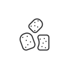 Chicken Nuggets line icon