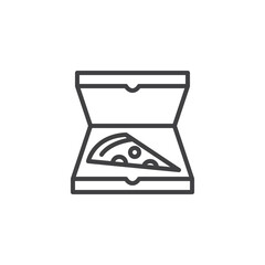 Pizza Box line icon
