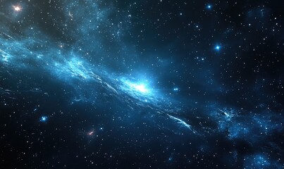 Obraz premium Infinite universe featuring stars and galaxies in outer space Cosmic artwork created through 3D rendering