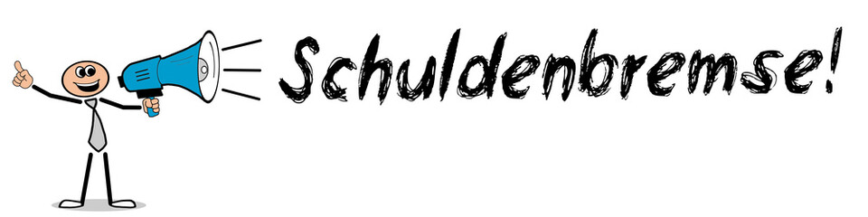 Obraz premium Schuldenbremse!