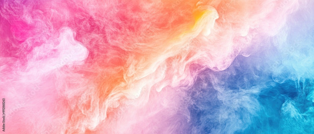 Poster dreamy gradient colors creating an abstract art background