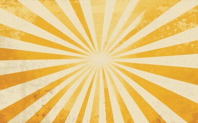 Obraz premium Retro radiation background with yellow and beige colors Image of sunlight for poster design