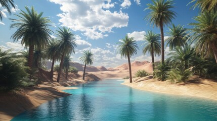 Obraz premium The scene is serene and peaceful