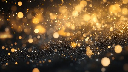 Cinematic trailer titles for luxury celebrations with gold particles ideal for event awards concert openers and festive backgrounds