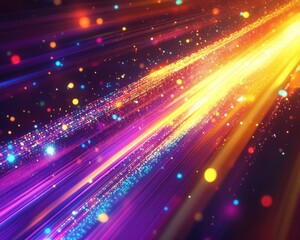 Fototapeta premium Vibrant abstract background featuring colorful laser lights providing space for text or images Ideal for use as wallpaper or on screens of smartphones and computers