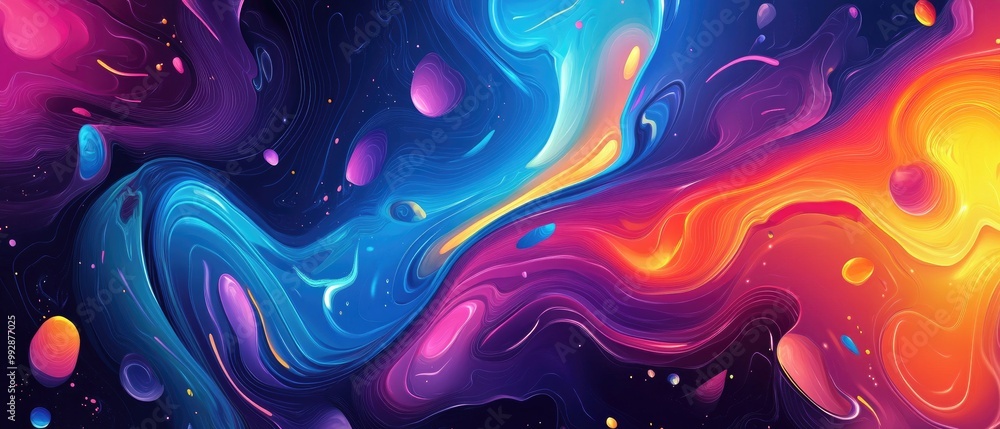 Poster abstract background featuring a colorful 2d cartoon design created in eps10 format ideal for various
