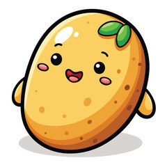 Fototapeta premium Potato clipart cartoon style vector illustration