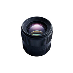 Camera lens, black isolate background, Transparent Background