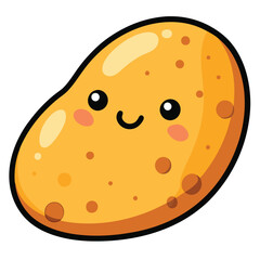 Fototapeta premium Potato clipart cartoon style vector illustration