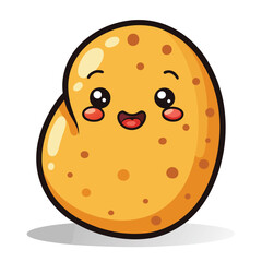 Fototapeta premium Potato clipart cartoon style vector illustration